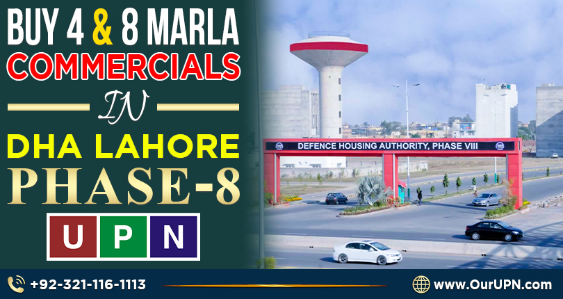 Buy 4 and 8 Marla Commercials in DHA Lahore Phase 8