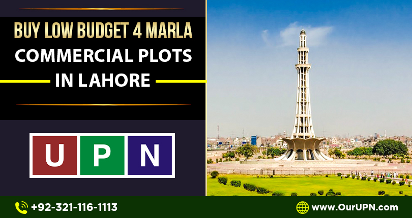 Buy Low Budget 4 Marla Commercial Plots in Lahore