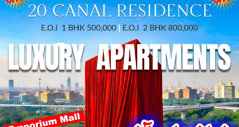 20 Canal Residence Lahore – Location, EOI Details & Prices